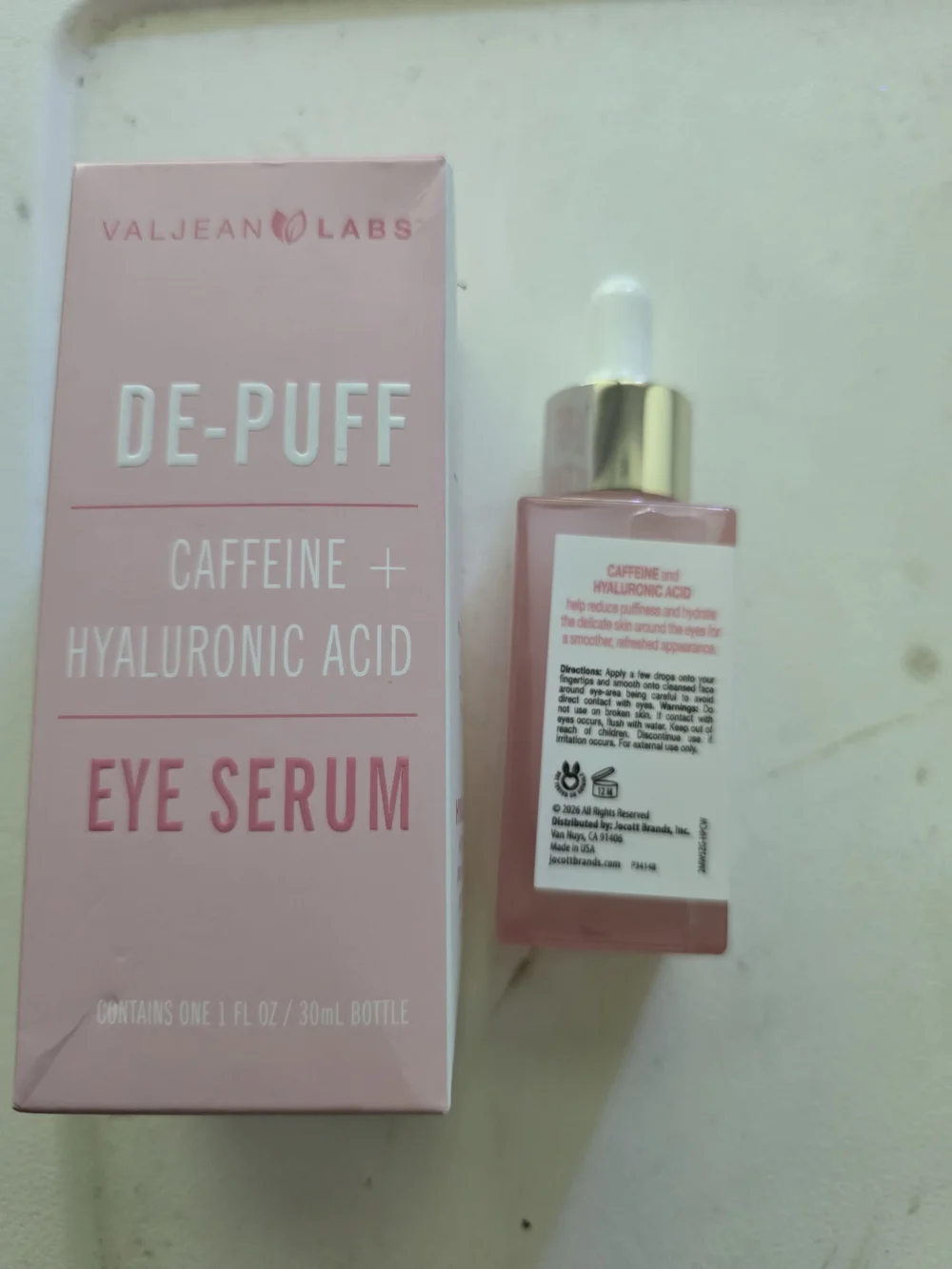 Valean Labs DE-PUFF Eye Serum — Pink